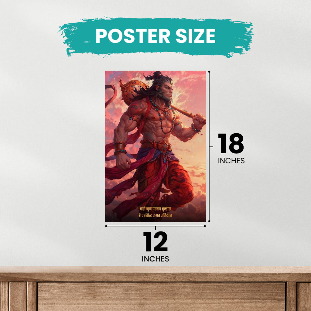 Hanuman Collection – 6 Poster Combo | Divine Bajrangbali Wall Art Set | 8K Premium Gloss Edition   Divyam Prints
