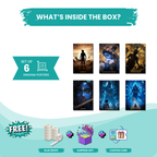 Krishna Collection – 6 Poster Combo | Divine Kanha Wall Art Set | 8K Premium Gloss Edition   Divyam Prints