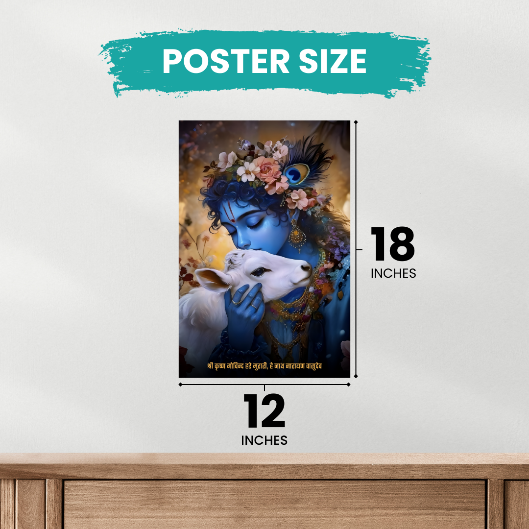 Krishna Collection – 6 Poster Combo | Divine Kanha Wall Art Set | 8K Premium Gloss Edition   Divyam Prints