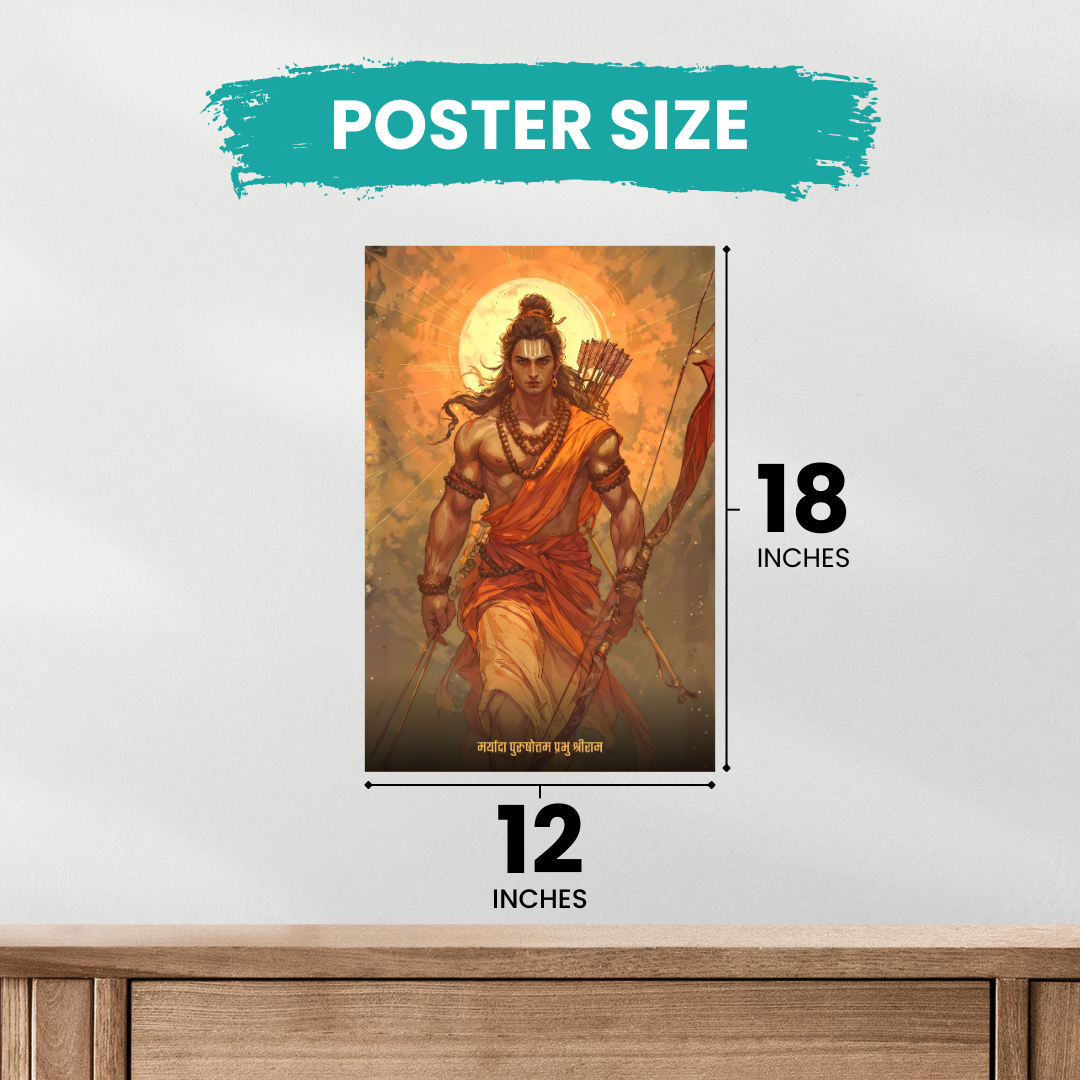 Shri Ram Collection – 6 Poster Combo | Divine Maryada Purushottam Art Set | 8K Premium Gloss Edition   Divyam Prints