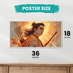 Shri Ram Split Posters Set of 3 – Ramayana Wall Art for Home Decor   Divyam Prints