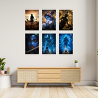 Krishna Collection – 6 Poster Combo | Divine Kanha Wall Art Set | 8K Premium Gloss Edition   Divyam Prints