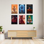 Hanuman Collection – 6 Poster Combo | Divine Bajrangbali Wall Art Set | 8K Premium Gloss Edition   Divyam Prints