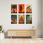 Shri Ram Collection – 6 Poster Combo | Divine Maryada Purushottam Art Set | 8K Premium Gloss Edition   Divyam Prints