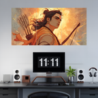 Shri Ram Split Posters Set of 3 – Ramayana Wall Art for Home Decor   Divyam Prints